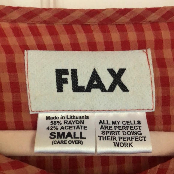 FLAX Checked Long-Sleeve Button Down Shirt - Picture 8 of 8